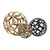 Zen Gold, Black and Antique Brass Decorative Spheres Set Of 3 Model DOV78005-MLTI