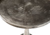 Wolvar Raw Nickel with Black Patina Finish Side TableModel DOV8329