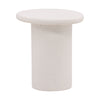 Raul White Outdoor Side Table Model DOV8796-WHIT