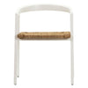 Harlene White and Natural Finish Dining ChairModel DOV9277