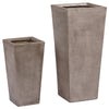 Keona Dark Grey Concrete Finish Planter Set Of 2Model DOV9308