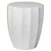 Shaila White Finish Outdoor Side Table Model DOV9462