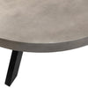 Camrose Dark Grey Concrete Finish and Black Base Outdoor TableModel DOV9487