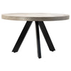 Camrose Dark Grey Concrete Finish and Black Base Outdoor TableModel DOV9487