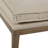 Jordan Grey Wash Finish and Ivory Fabric Bench Model DOV9534