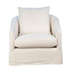 Laura Natural White Swivel ChairModel DOV9597