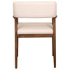 Sorrento Natural White and Medium Brown Wood Finish Dining ChairModel DOV9600