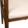 Sorrento Natural White and Medium Brown Wood Finish Dining ChairModel DOV9600