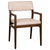 Sorrento Natural White and Medium Brown Wood Finish Dining ChairModel DOV9600