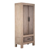 Bennett Light Warm Wash Frame with Grey Wash Doors Cabinet Model DOV981