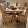 Padilla Antique Natural Wood Sealed Finish Dining TableModel DOV994