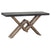 Kane Dark Grey Concrete Finish and Antique Brown Base Console TableModel DOV9960