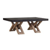 Holt Dark Grey Concrete Finish and Antique Brown Base Coffee TableModel DOV9995
