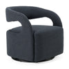 Modrest Dowsett Modern Charcoal Fabric Swivel Accent Chair Model VGRH-RHT-638-BLK