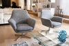 Divani Casa Elvin Modern Dark Grey Fabric Swivel Lounge Chair Model VGKKA-832-DKGRY-3