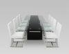 Lisbon Modern Glas Extendable Dining Table