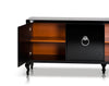 Bellagio Transitional Black Crocodile Lacquer Buffet Model VGUNRC107-240