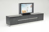 A&X Skyline Modern Black Crocodile Lacquer TV Stand