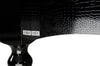 A&X Ambassador Transitional Black Crocodile Lacquer Office Desk