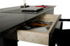 A&X Ambassador Transitional Black Crocodile Lacquer Office Desk Model VGUNAA701-180