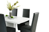 A&X Centro Modern White Crocodile Dining Table