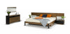 Rondo Mid-Century Platform Bed w/ Nightstands Storage And Lights