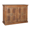 Hand Natural Carved Old Wood Jali Door SideboardModel DU13154