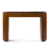 Modrest Duncan - Modern Faux Concrete + Walnut Console Table