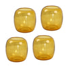 Larisa Transparent Amber Votive Set Of 4Model DUP1012-AMBR