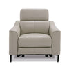 Divani Casa Eden Modern Grey Leather Armchair Model VGKVKM.5012-GRY-CH