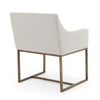 Modrest Elijah Modern Grey & Copper Antique Brass Dining Chair Model VGVCB8363-LGRY-DC