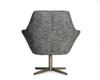 Divani Casa Elvin Modern Dark Grey Fabric Swivel Lounge Chair Model VGKKA-832-DKGRY-3