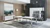 Modrest Fauna - Modern White High Gloss & Stainless Steel Buffet