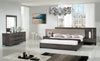 California King Nova Domus Enzo Italian Modern Grey Oak & Fabric Bedroom Set