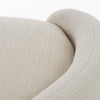 Modrest Erin - Modern Cream Fabric Storage Ottoman Bench