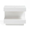 Modrest Esso Modern White Glossy Nightstand