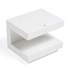 Modrest Esso Modern White Glossy Nightstand