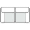 Divani Casa Everest Modern Brown Leather Modular Sectional Sofa 2 Piece Sectional Model VGOD-ZW-23118-MOD-2-Piece Sectional