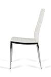 Libby - Modern White Leatherette Dining Chair (Set of 2)