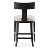 Modrest Fabien Mid Century Modern Beige Linen & Black Walnut Counter Chair Model VGRH-RHS-CZHT01-BLK