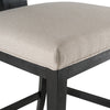 Modrest Fabien Mid Century Modern Beige Linen & Black Walnut Counter Chair Model VGRH-RHS-CZHT01-BLK
