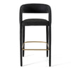 Modrest Faerron - Modern Black Leatherette Bar Chair
