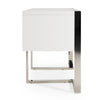 Modrest Fauna Modern White High Gloss & Stainless Steel Desk Model VGBBBN-2DK-WHT-DESK