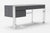 Modrest Fauna - Modern Elm Grey & Stainless Steel Desk