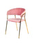 Modrest Brandy Modern Pink Fabric Dining Chair Model VGFH-FDC7029-PNK