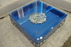 LS538 Emma Modern White Coffee Table w/ Glass Top