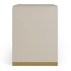Modrest Florence Modern Beige Leatherette & Gold Nightstand Model VGVC-N2410