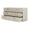 Modrest Florence Modern Beige Leatherette & Gold Dresser Model VGVC-J2410-D