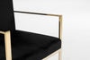 Modrest Fowler Modern Black Velvet Dining Chair Model VGVCB8866A