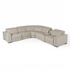 Divani Casa Frazier Modern Light Grey Leather Console Model VGKM-KM268H-LG-GRY-CON